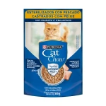 Cat Chow - Alimento Húmedo Gatos Adultos Esterilizados - Pescado 85g