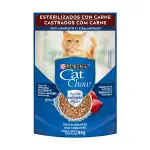 Cat Chow - Alimento Húmedo Gatos Adultos Esterilizados con Carne 85g