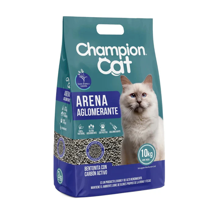 Arena_Aglomerante_Champion_Cat_Lavanda_10_kg_700x700 Champion Cat Arena Aglutinante Lavanda 10KG - Imagen 1